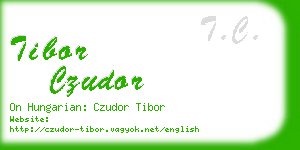 tibor czudor business card